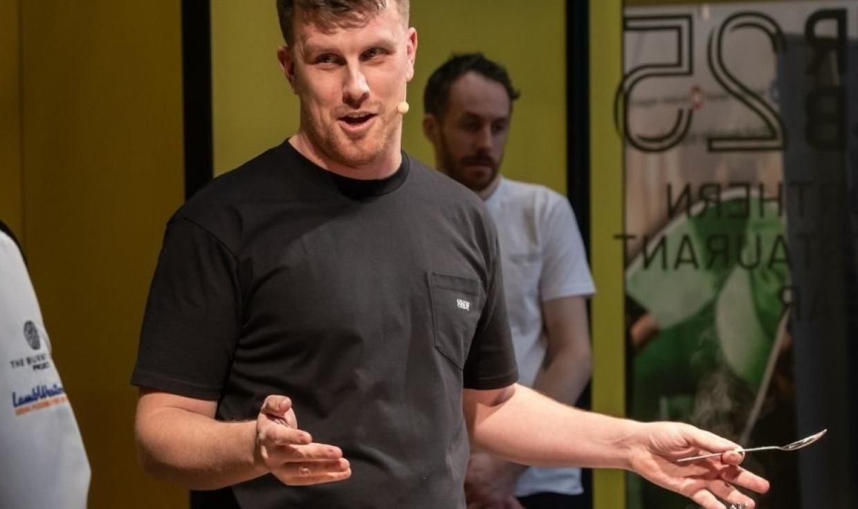 Live chef demonstration taking place at NRB event