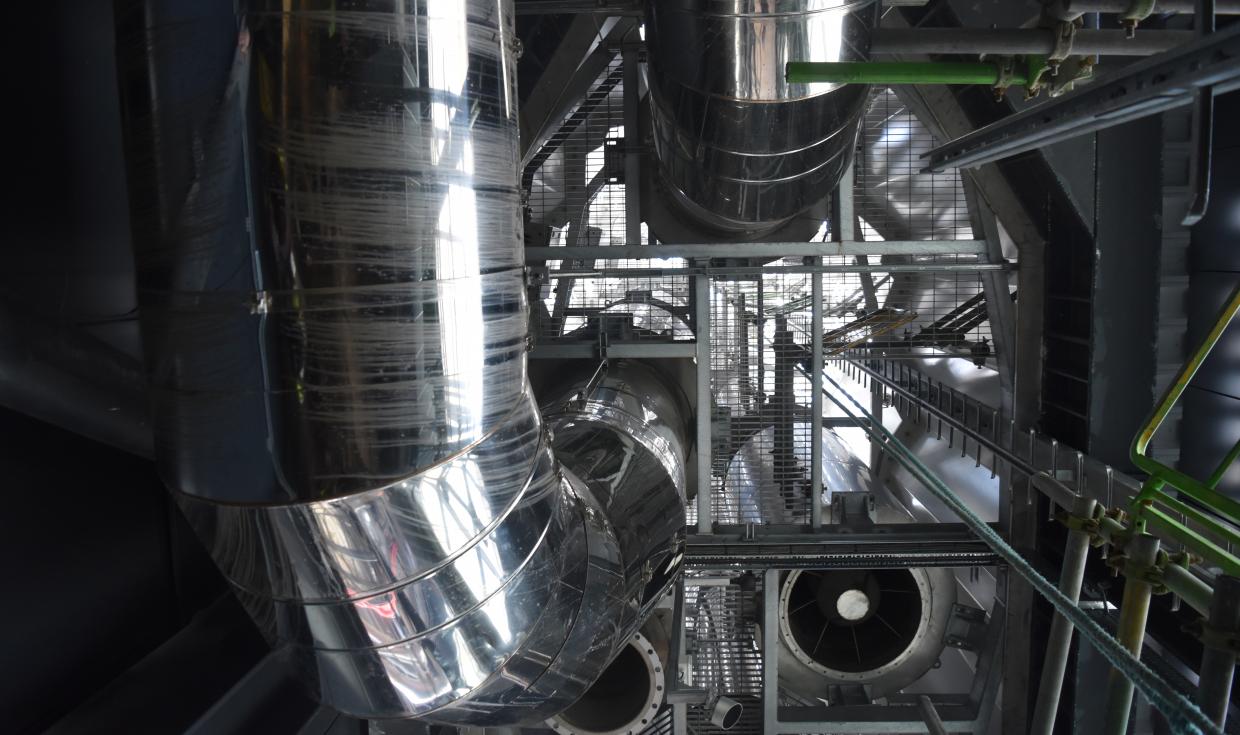 MMU sustainability visit - inside Tower of light